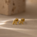 Bubble Initial Flatback Studs