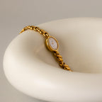 Vintage Seiko Oval Twist Gold Watch