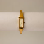Vintage Gucci Swiss Rectangular Cuff Gold Watch