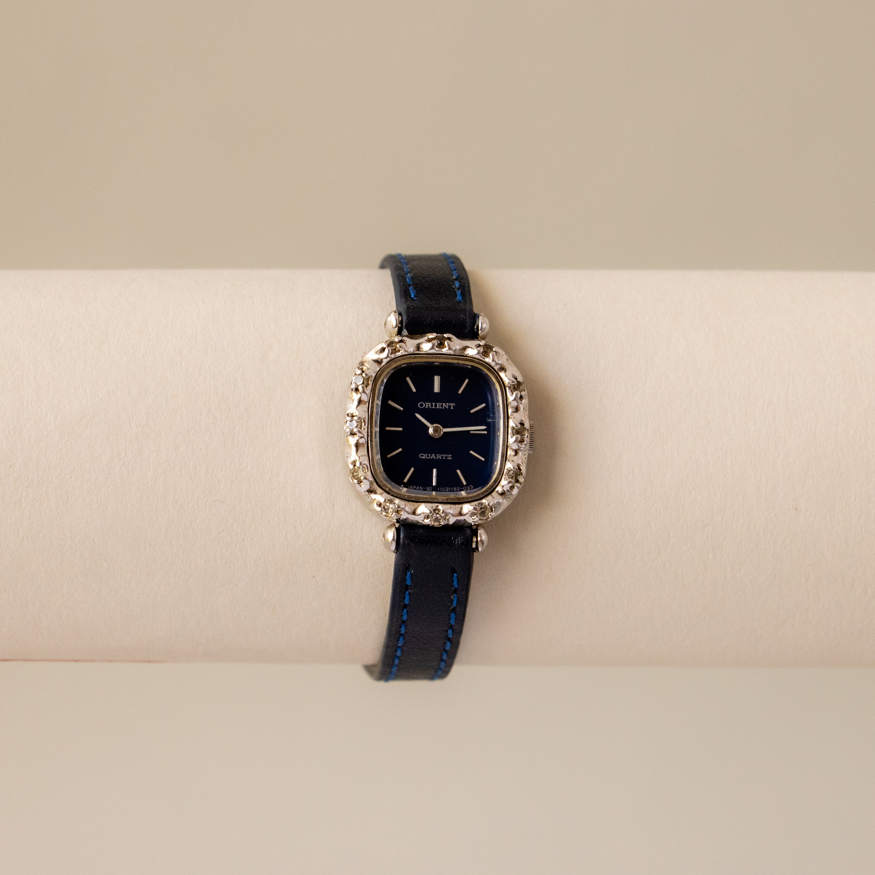 Vintage Orient Square Ocean Silver Watch
