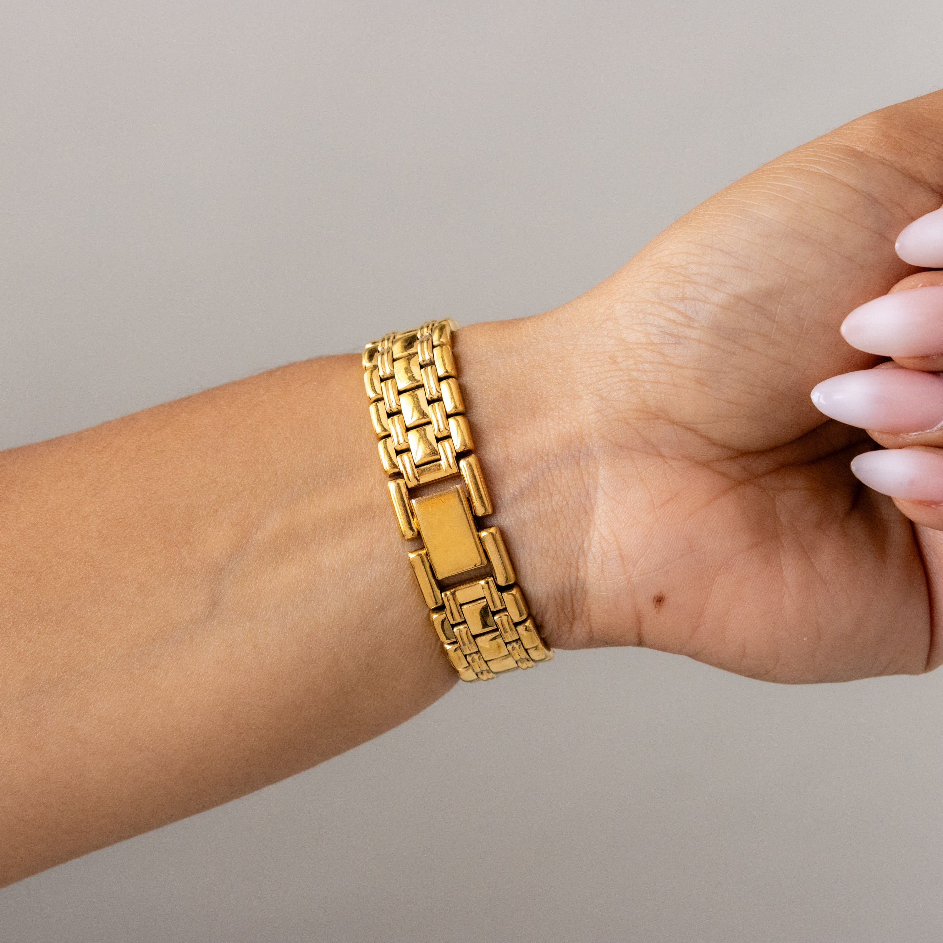 Vintage Lancel Rectangular Gold Watch