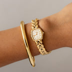 Vintage Citizen Square Exceed Gold Watch