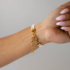 Vintage Taski Oval Pearl Gold Watch