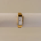 Vintage YSL Rectangular Mesh Gold Watch