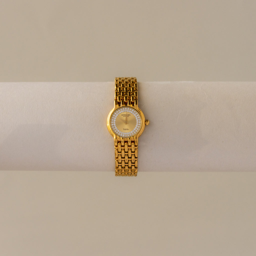 Vintage Raymond Weil Swiss Fidelio Gold Watch