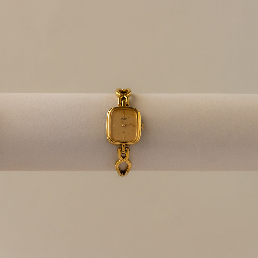 Vintage Seiko Square Thin Strap Gold Watch