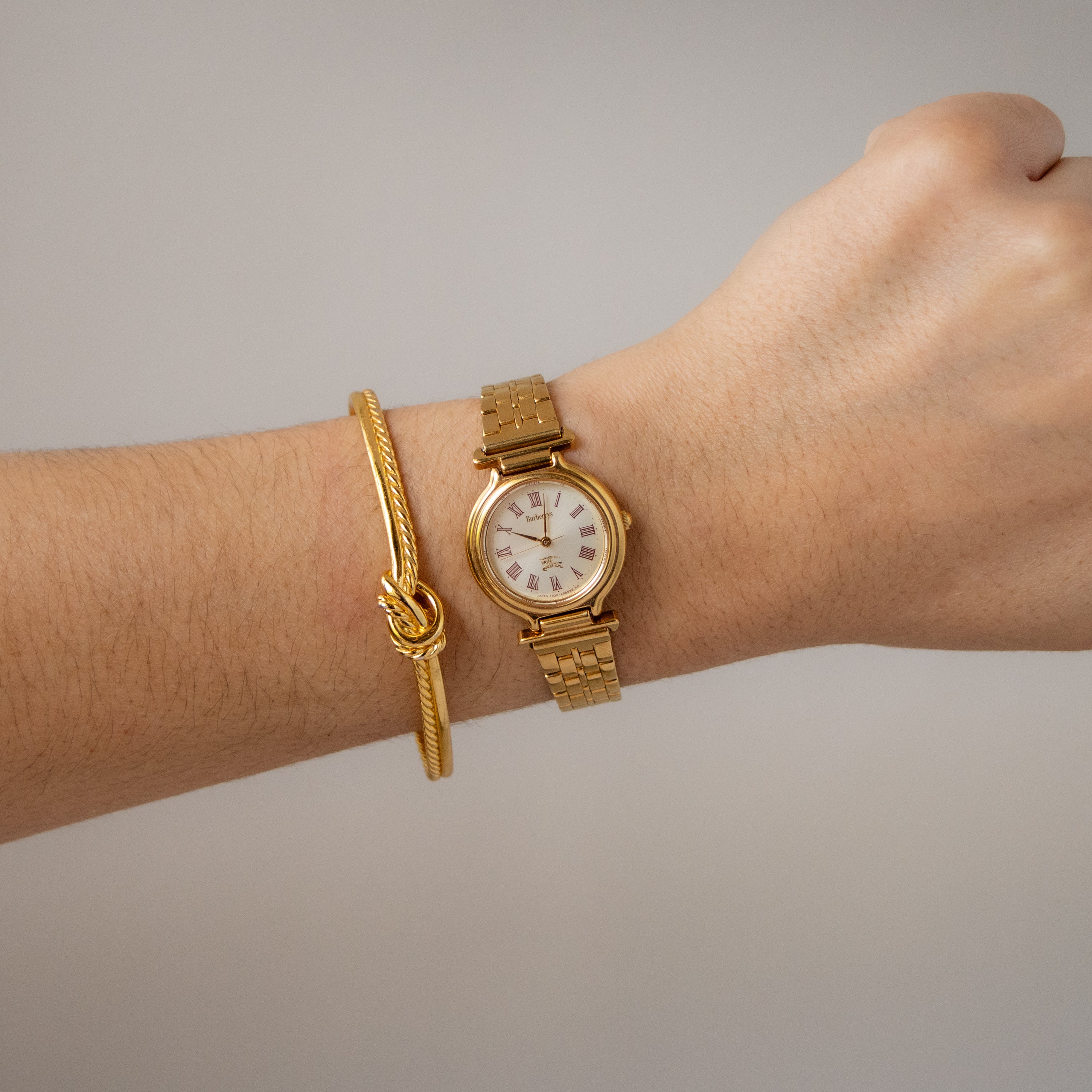 Vintage Burberrys x Citizen Round Gold Watch