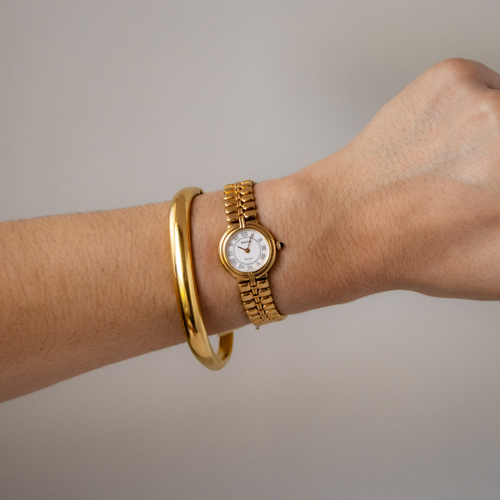 Vintage Rado Round Roman Gold Watch