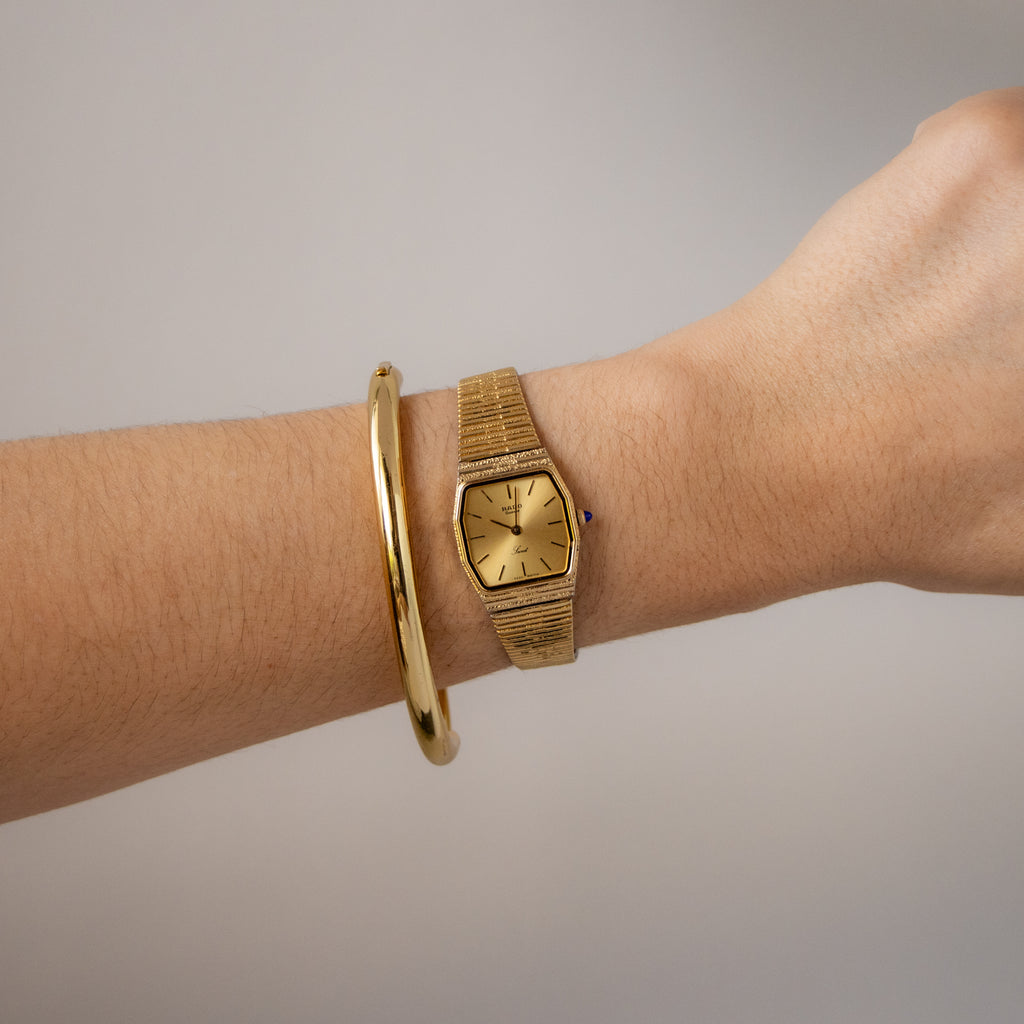 Vintage Rado Tapered Gold Watch
