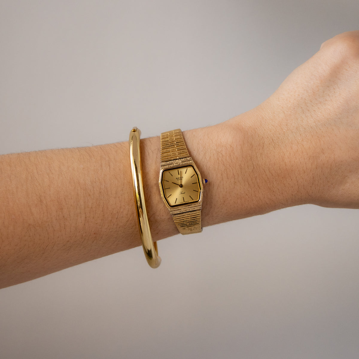 Vintage Rado Tapered Gold Watch
