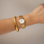 Vintage Claudio Round Gold Watch