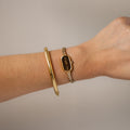 Vintage Citizen Skinny Espresso Gold Watch