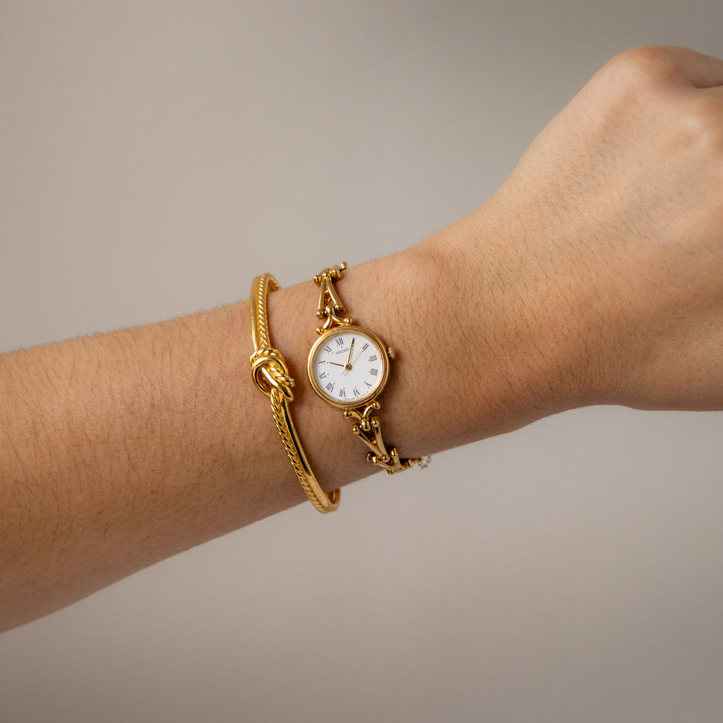 Vintage Seiko Art Deco Gold Watch
