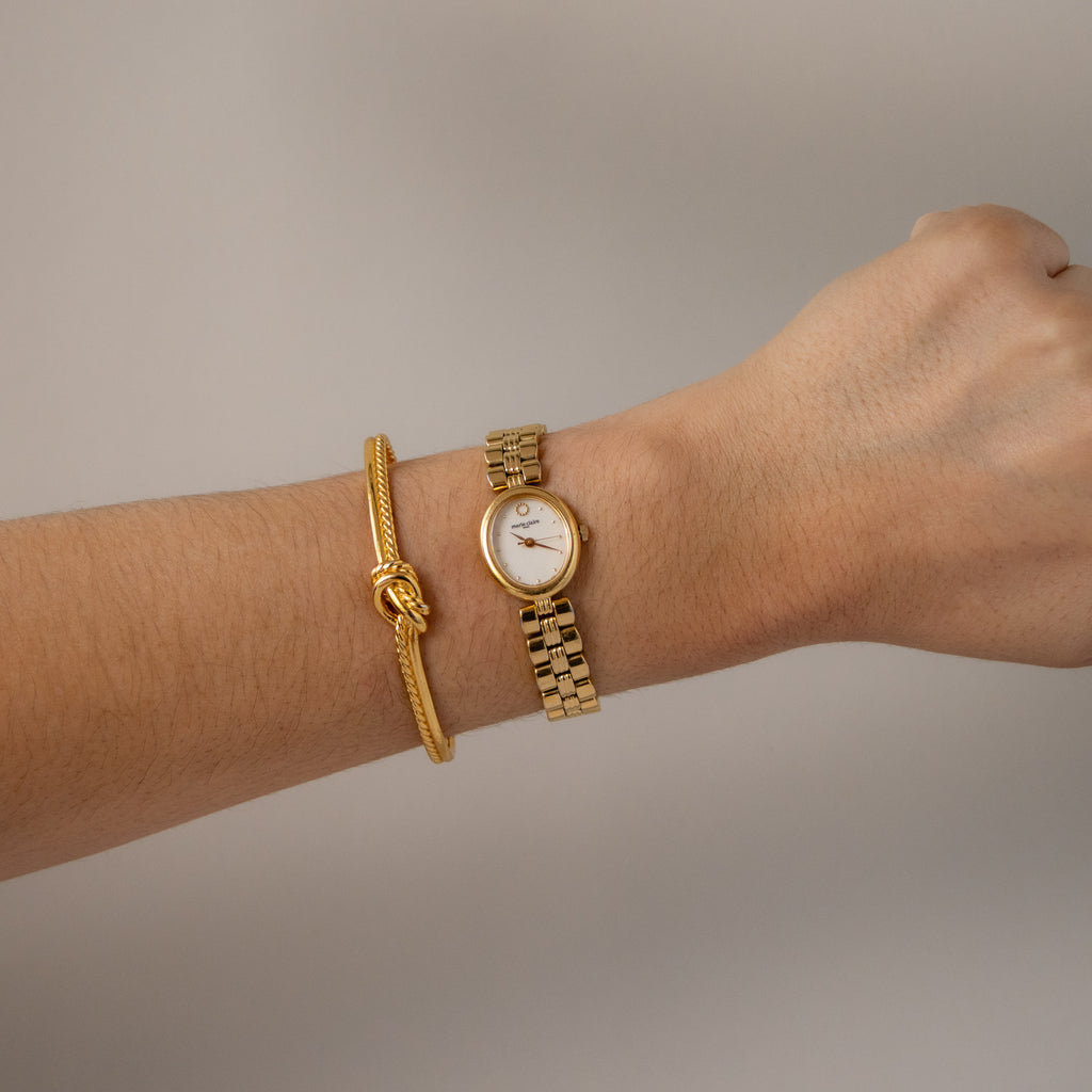 Vintage Marie Claire Oval Gold Watch