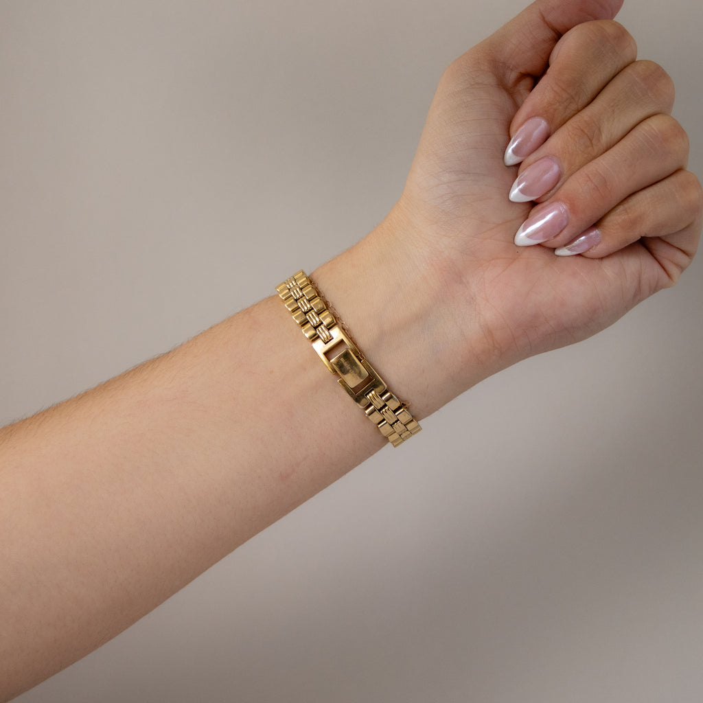 Vintage Marie Claire Oval Gold Watch