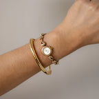 Vintage Seiko Raindrop Gold Watch