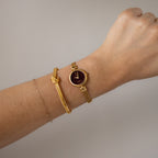 Rare Vintage Waltham Burgundy Rope Gold Watch