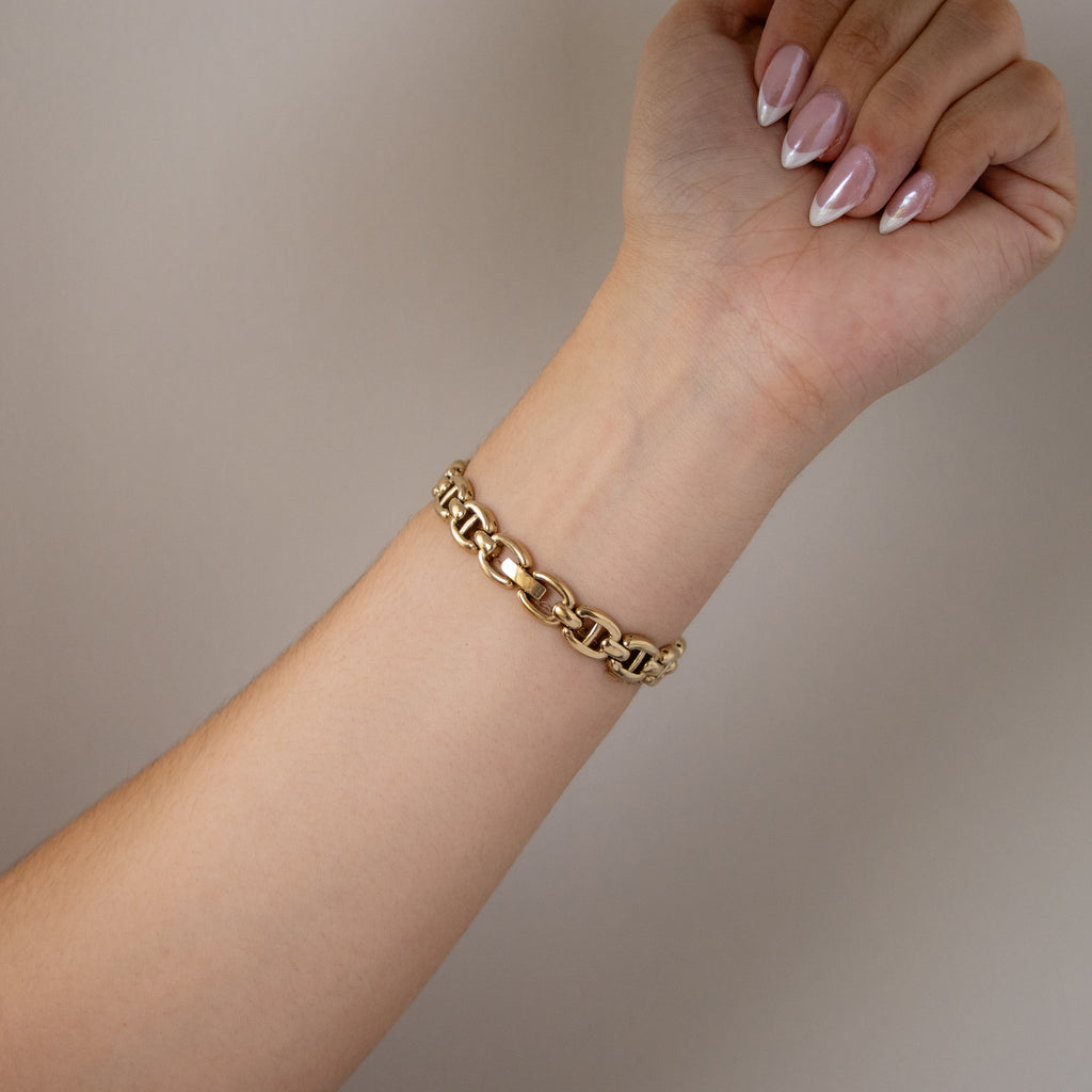 Vintage Seiko Mariner Chainlink Gold Watch