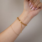 Vintage Seiko Ruby Rope Strap Gold Watch