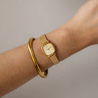 Vintage Seiko Square Mesh Gold Watch
