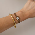 Vintage Citizen Square Chainlink Gold Watch