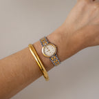 Vintage Seiko Exceline Bold Two Tone Watch