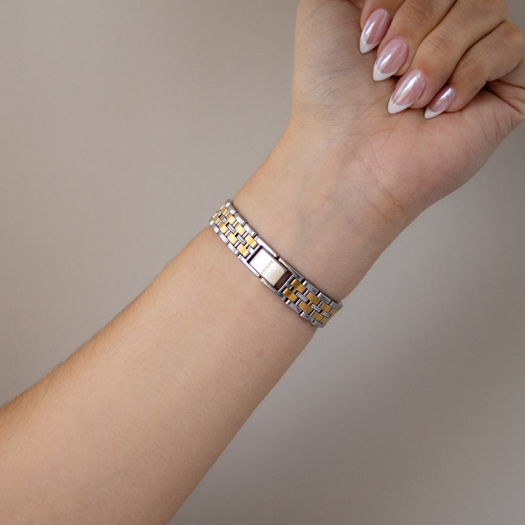 Vintage Seiko Exceline Bold Two Tone Watch