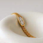 Vintage YSL Elongated Oval Gold Watch