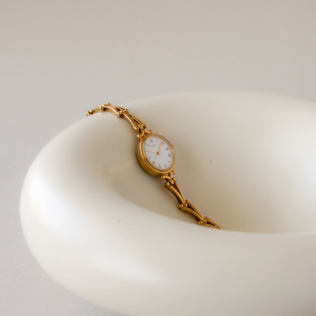 Vintage Seiko Art Deco Gold Watch