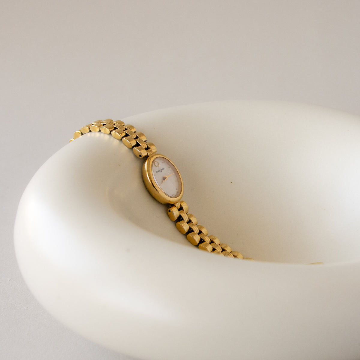 Vintage Marie Claire Oval Gold Watch