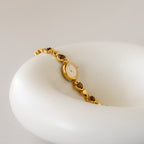 Vintage Orient Topaz Hearts Gold Watch