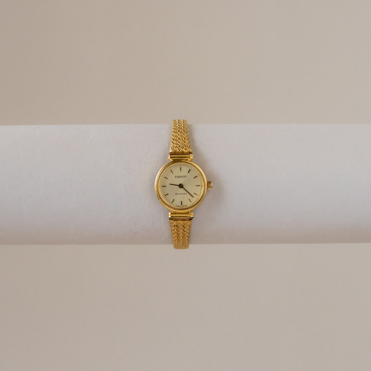 Vintage Tissot Swiss Braided Stylist Gold Watch