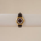 Vintage Burberrys Swiss Burgundy Pearl Gold Watch