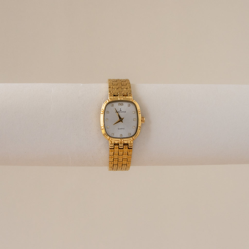 Vintage Lord Lotus Square Gold Watch