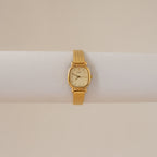 Vintage Seiko Square Mesh Gold Watch