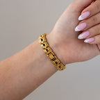 Vintage Pinky & Dianne Rectangular Gold Watch