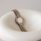 Vintage Givenchy Swiss Bold Two Tone Watch