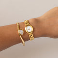 Vintage Bucherer Swiss Oval Gold Watch