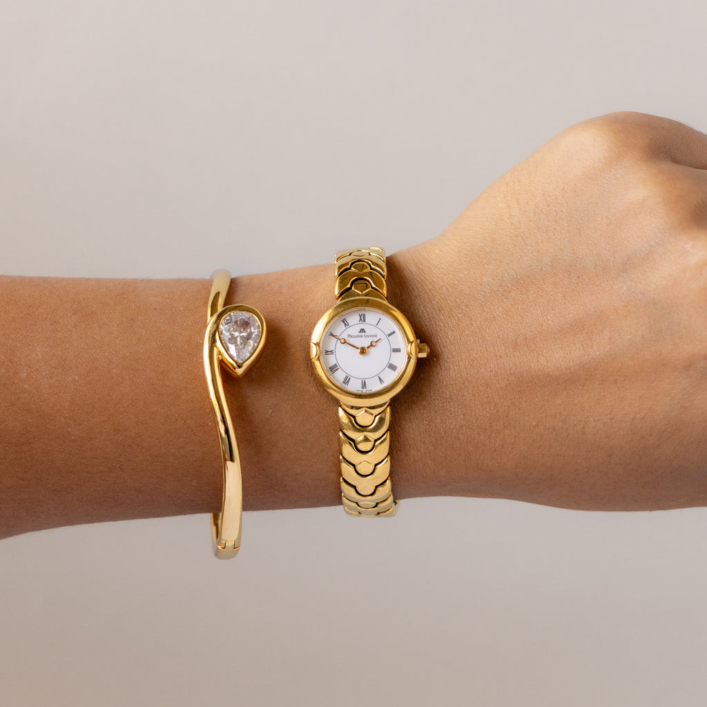 Vintage Maurice Lacroix Swiss Round Gold Watch
