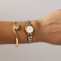 Vintage Citizen Oval Diamond Gold Watch