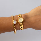 Vintage Seiko Marquise Hearts Gold Watch