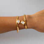 Vintage Orient Square Lock Gold Watch