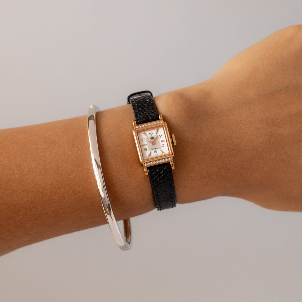 Vintage Rosemont Square Rose Gold Watch