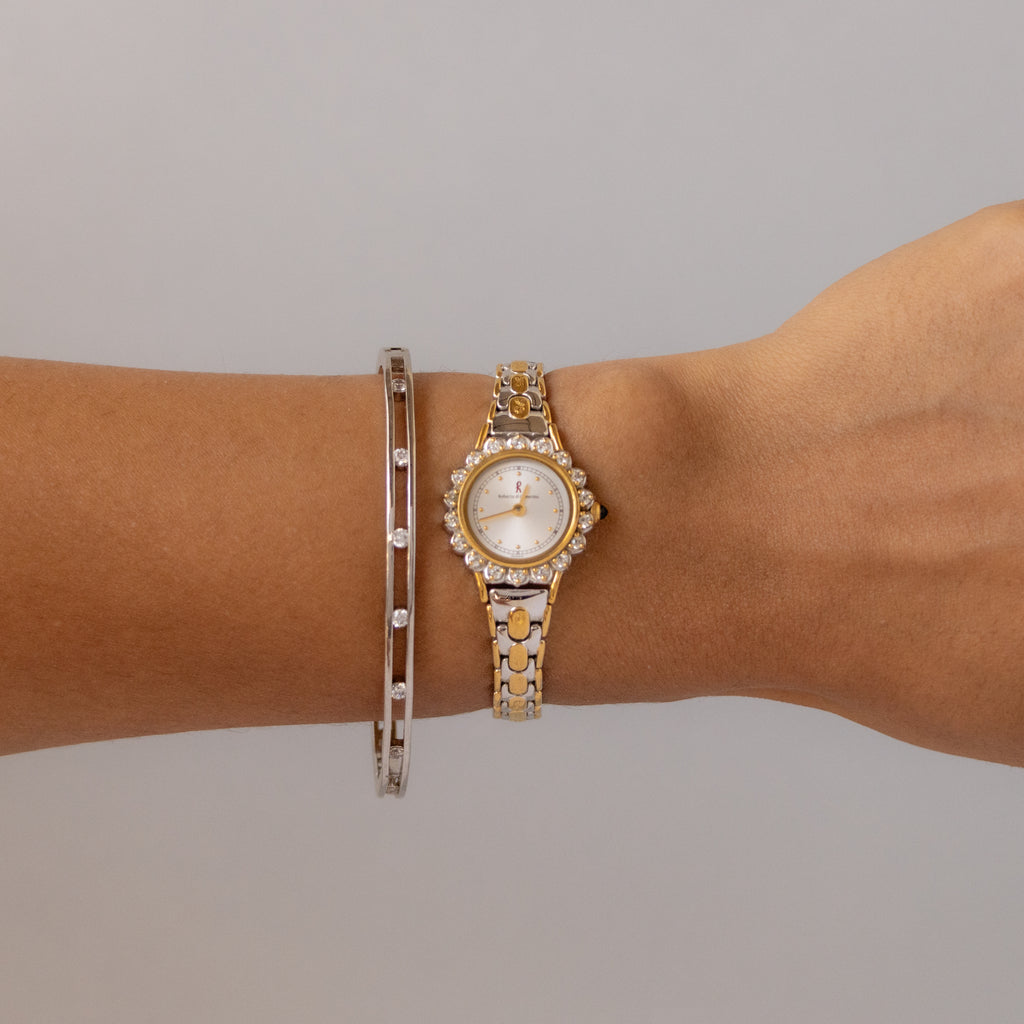 Vintage Roberta di Camerino Pave Two Tone Watch