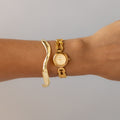 Vintage Vogele Swiss Interchangeable Bezel Gold Watch
