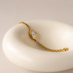 Vintage 4C Oval Chainlink Gold Watch