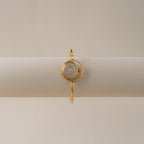 Vintage Vintage Christian Bernard Floating Oval Cuff Gold Watch