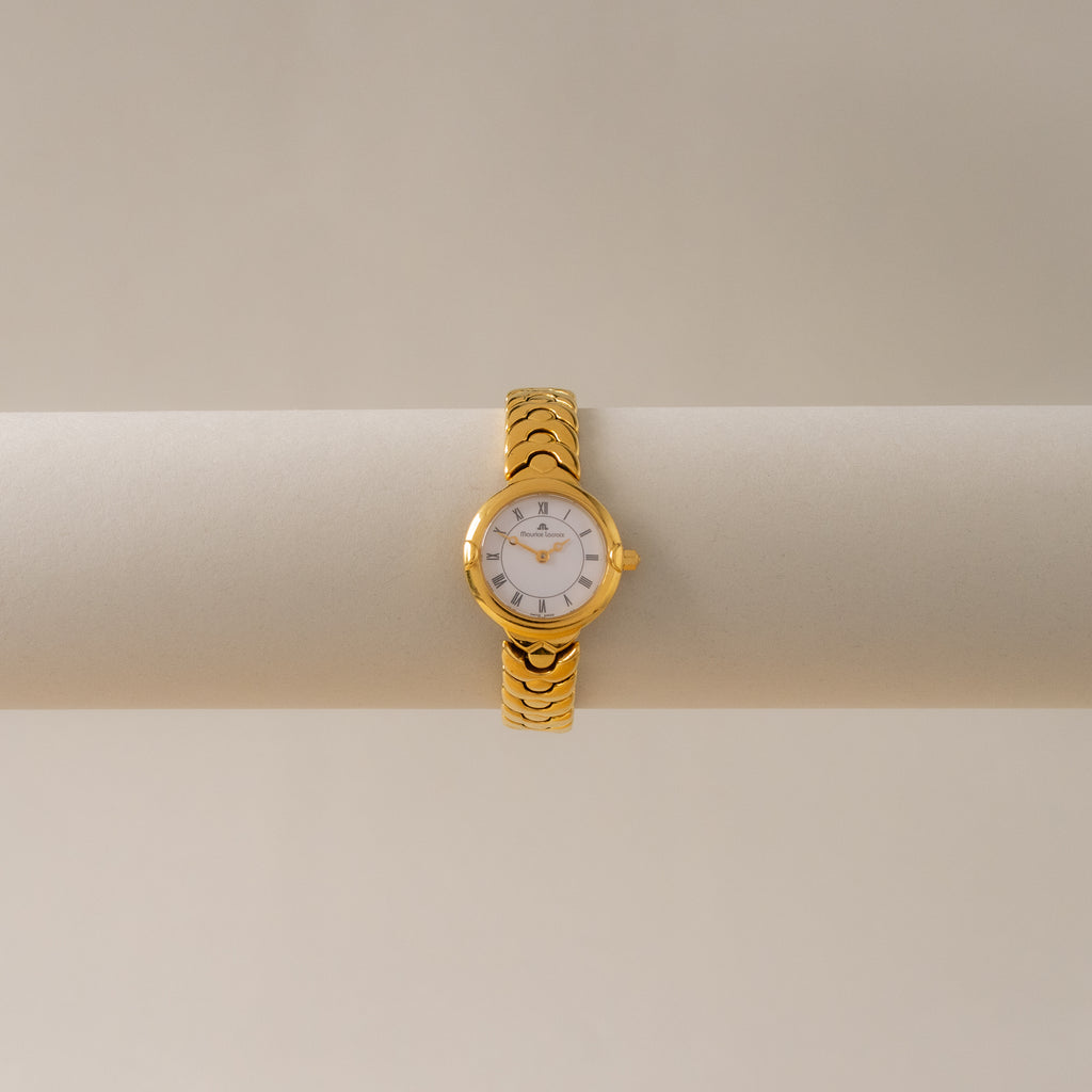 Vintage Maurice Lacroix Swiss Round Gold Watch