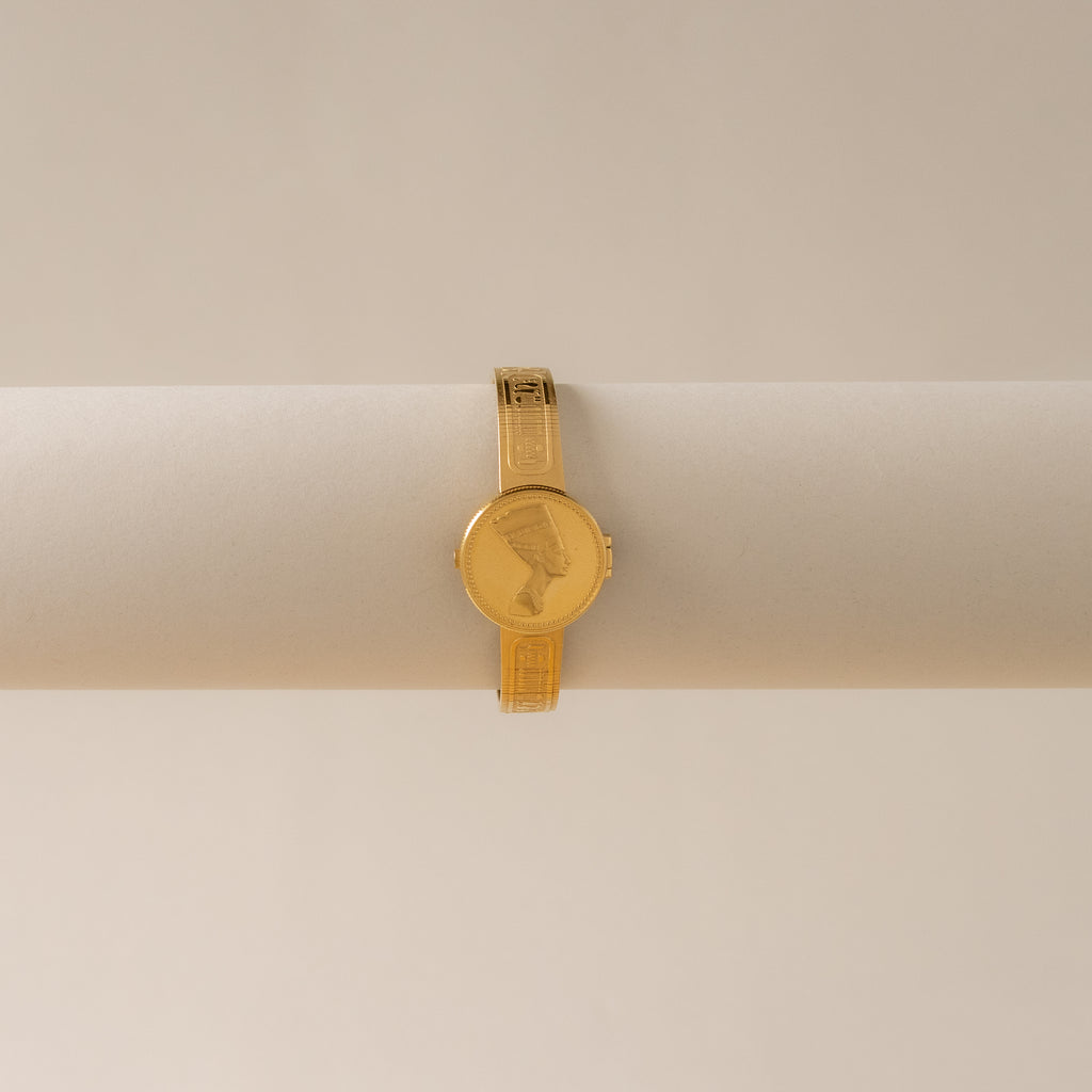 Vintage Seiko Egyptian Locket Gold Watch