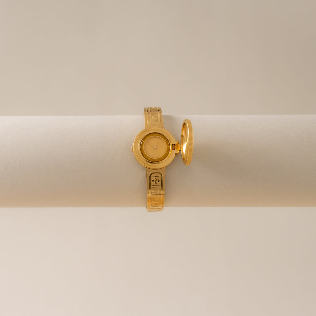Vintage Seiko Egyptian Locket Gold Watch